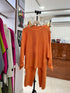 Casual Lantern Sleeves Batwing Loose Pullover With Pants